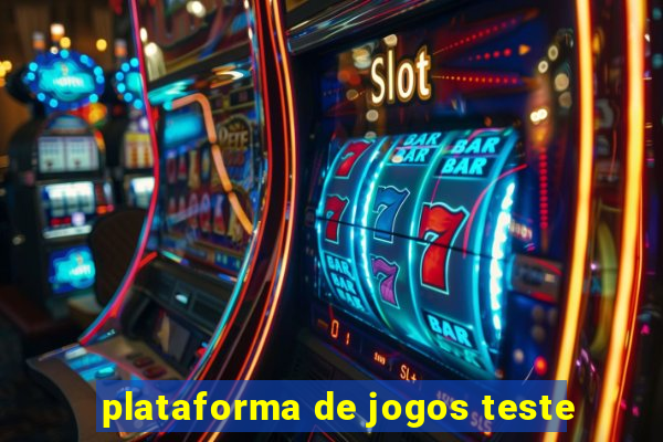 plataforma de jogos teste